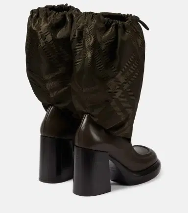 Burberry Check knee-high boots | Thumbnail 3 Burberry Check knee-high boots | Thumbnail 3