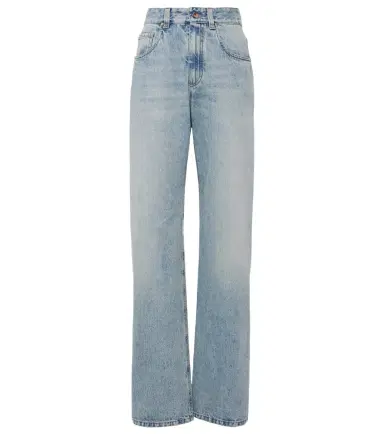 Brunello Cucinelli High-rise straight jeans | Thumbnail 1 Brunello Cucinelli High-rise straight jeans | Thumbnail 1