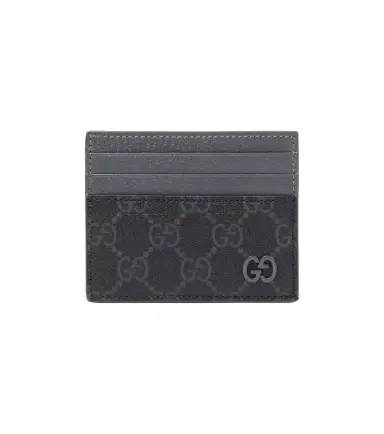 Gucci Leather-trimmed GG canvas card holder | Thumbnail 1 Gucci Leather-trimmed GG canvas card holder | Thumbnail 1