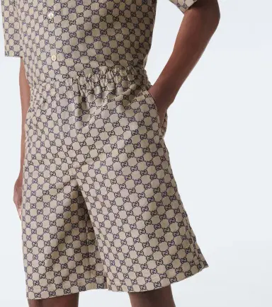 Gucci GG linen-blend shorts | Thumbnail 4 Gucci GG linen-blend shorts | Thumbnail 4