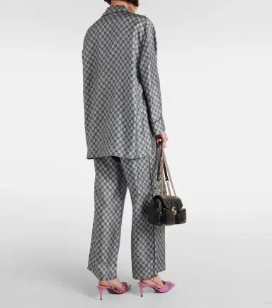 Gucci GG silk twill shirt | Thumbnail 3 Gucci GG silk twill shirt | Thumbnail 3