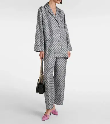 Gucci GG silk twill shirt | Thumbnail 5 Gucci GG silk twill shirt | Thumbnail 5