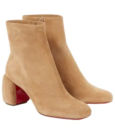 Christian Louboutin Minny Booty 70 suede ankle boots | Thumbnail 1 Christian Louboutin Minny Booty 70 suede ankle boots | Thumbnail 1