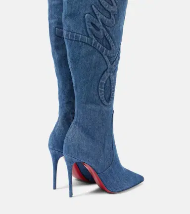 Christian Louboutin Kate Botta Alta 100 denim over-the-knee boots | Thumbnail 3 Christian Louboutin Kate Botta Alta 100 denim over-the-knee boots | Thumbnail 3