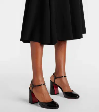 Christian Louboutin Jane 85 leather Mary Jane pumps | Thumbnail 4 Christian Louboutin Jane 85 leather Mary Jane pumps | Thumbnail 4