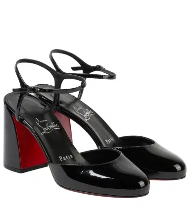 Christian Louboutin Jane 85 leather Mary Jane pumps | Thumbnail 1 Christian Louboutin Jane 85 leather Mary Jane pumps | Thumbnail 1