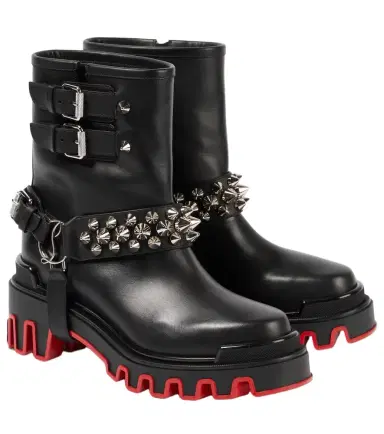 Christian Louboutin Dune Bike leather ankle boots | Thumbnail 1 Christian Louboutin Dune Bike leather ankle boots | Thumbnail 1
