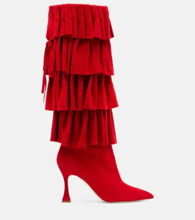 Manolo Blahnik Miralone 90 suede knee-high boots | Thumbnail 4 Manolo Blahnik Miralone 90 suede knee-high boots | Thumbnail 4