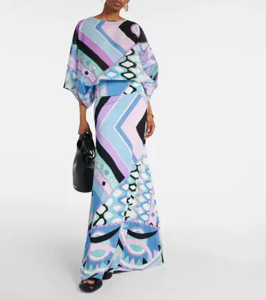 Pucci Vivara satin jersey maxi skirt | Thumbnail 2 Pucci Vivara satin jersey maxi skirt | Thumbnail 2