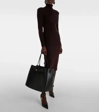 Tom Ford Tara Large grained leather tote bag | Thumbnail 4 Tom Ford Tara Large grained leather tote bag | Thumbnail 4