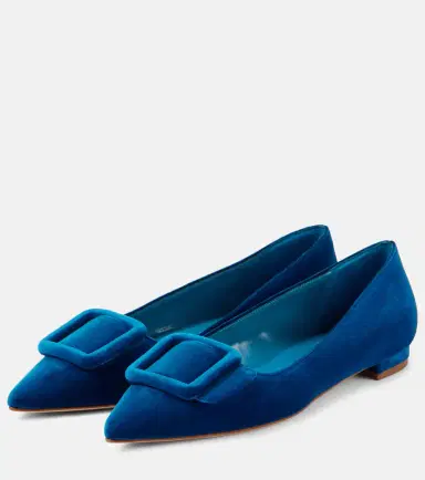 Manolo Blahnik Maysale velvet ballet flats | Thumbnail 2 Manolo Blahnik Maysale velvet ballet flats | Thumbnail 2