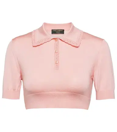 Dolce & Gabbana Capri silk crop top | Thumbnail 1 Dolce & Gabbana Capri silk crop top | Thumbnail 1