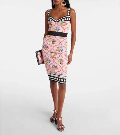 Dolce & Gabbana Capri printed silk-blend minidress | Thumbnail 2 Dolce & Gabbana Capri printed silk-blend minidress | Thumbnail 2