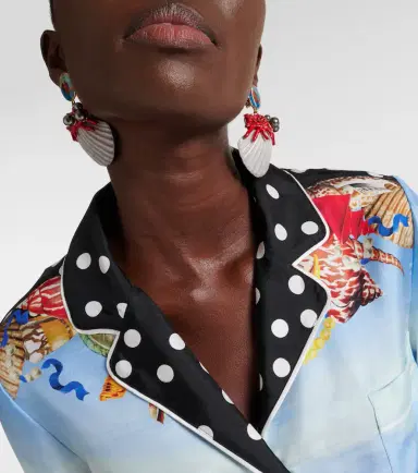Dolce & Gabbana Capri printed silk satin shirt | Thumbnail 2 Dolce & Gabbana Capri printed silk satin shirt | Thumbnail 2