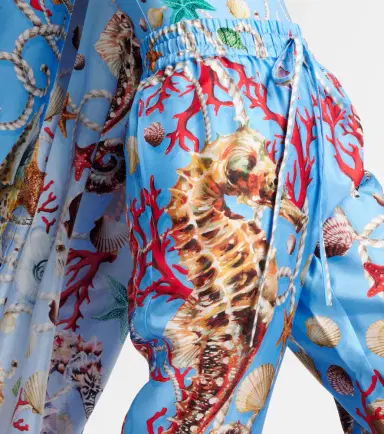 Dolce & Gabbana Capri printed silk straight pants | Thumbnail 5 Dolce & Gabbana Capri printed silk straight pants | Thumbnail 5