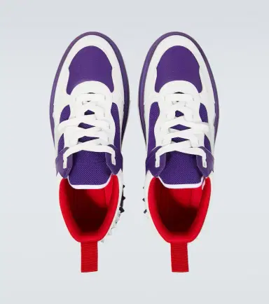 Christian Louboutin Astroloubi leather-trimmed sneakers | Thumbnail 2 Christian Louboutin Astroloubi leather-trimmed sneakers | Thumbnail 2