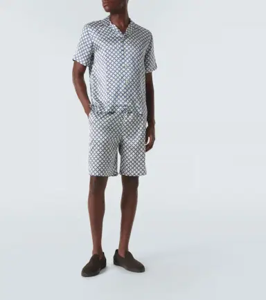 Frescobol Carioca Palma printed silk-blend shorts | Thumbnail 5 Frescobol Carioca Palma printed silk-blend shorts | Thumbnail 5