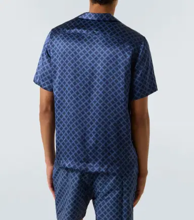 Frescobol Carioca Roberto silk bowling shirt | Thumbnail 4 Frescobol Carioca Roberto silk bowling shirt | Thumbnail 4