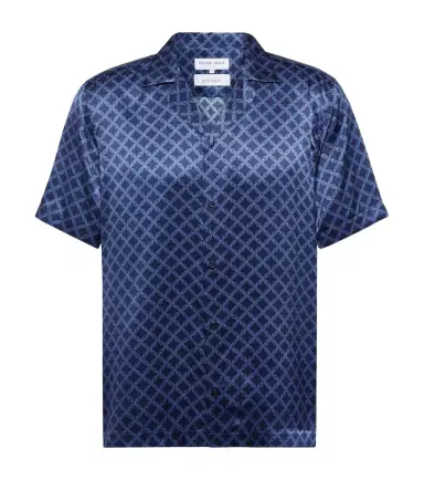 Frescobol Carioca Roberto silk bowling shirt | Thumbnail 1 Frescobol Carioca Roberto silk bowling shirt | Thumbnail 1