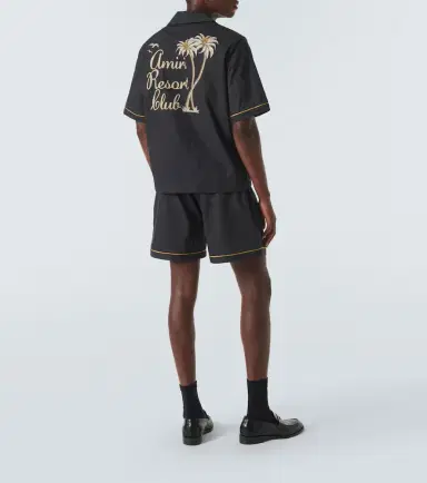 Amiri Resort Club embroidered cotton bowling shirt | Thumbnail 4 Amiri Resort Club embroidered cotton bowling shirt | Thumbnail 4