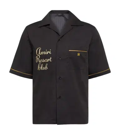 Amiri Resort Club embroidered cotton bowling shirt | Thumbnail 1 Amiri Resort Club embroidered cotton bowling shirt | Thumbnail 1