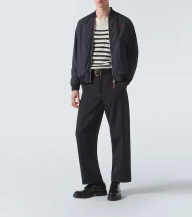 Miu Miu Logo cotton-blend bomber jacket | Thumbnail 4 Miu Miu Logo cotton-blend bomber jacket | Thumbnail 4