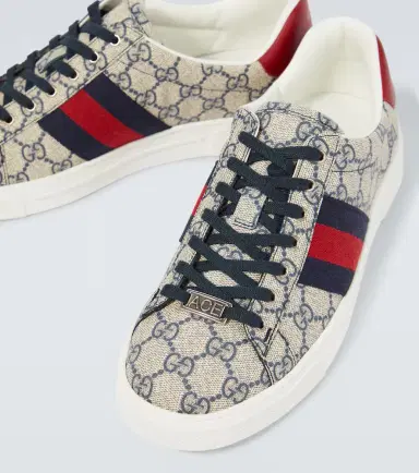 Gucci Ace canvas sneakers | Thumbnail 3 Gucci Ace canvas sneakers | Thumbnail 3