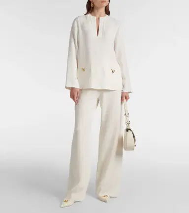 Valentino Cady Couture high-rise wide-leg pants | Thumbnail 6 Valentino Cady Couture high-rise wide-leg pants | Thumbnail 6