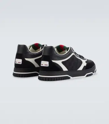 Gucci Re-Web GG Canvas leather-trimmed sneakers | Thumbnail 3 Gucci Re-Web GG Canvas leather-trimmed sneakers | Thumbnail 3