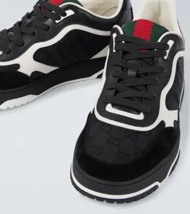 Gucci Re-Web GG Canvas leather-trimmed sneakers | Thumbnail 4 Gucci Re-Web GG Canvas leather-trimmed sneakers | Thumbnail 4