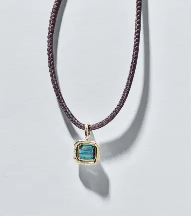 Octavia Elizabeth 18kt gold pendant necklace with tourmaline | Thumbnail 4 Octavia Elizabeth 18kt gold pendant necklace with tourmaline | Thumbnail 4