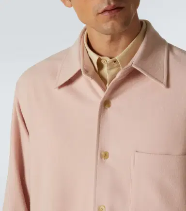 Auralee Wool flannel overshirt | Thumbnail 5 Auralee Wool flannel overshirt | Thumbnail 5