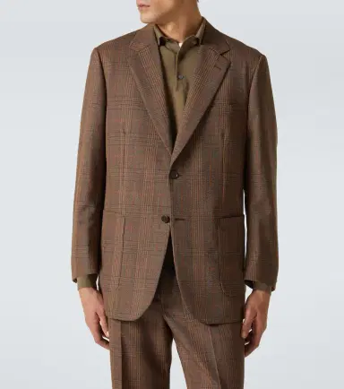 Auralee Prince of Wales wool blazer | Thumbnail 4 Auralee Prince of Wales wool blazer | Thumbnail 4