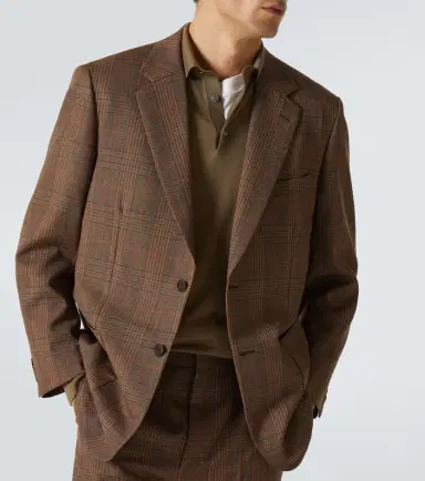 Auralee Prince of Wales wool blazer | Thumbnail 6 Auralee Prince of Wales wool blazer | Thumbnail 6