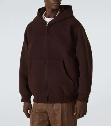 Auralee Oversized wool pile hoodie | Thumbnail 3 Auralee Oversized wool pile hoodie | Thumbnail 3