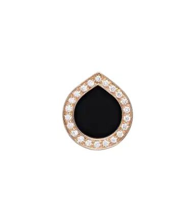 Repossi Antifer 18kt rose gold single earring with onyx and diamonds | Thumbnail 1 Repossi Antifer 18kt rose gold single earring with onyx and diamonds | Thumbnail 1
