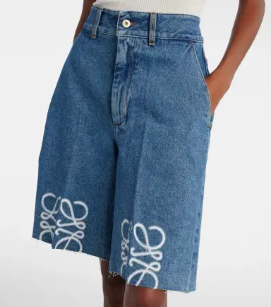 Loewe Anagram denim Bermuda shorts | Thumbnail 4 Loewe Anagram denim Bermuda shorts | Thumbnail 4