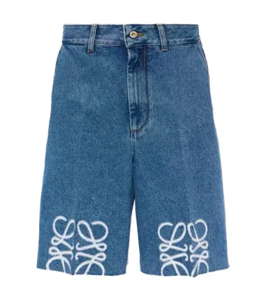 Loewe Anagram denim Bermuda shorts | Thumbnail 1 Loewe Anagram denim Bermuda shorts | Thumbnail 1