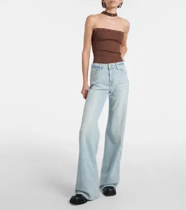 7 For All Mankind Lotta high-rise wide-leg jeans | Thumbnail 6 7 For All Mankind Lotta high-rise wide-leg jeans | Thumbnail 6