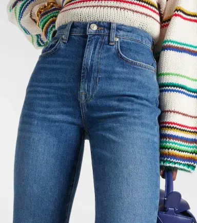 7 For All Mankind Logan high-rise cropped slim jeans | Thumbnail 2 7 For All Mankind Logan high-rise cropped slim jeans | Thumbnail 2