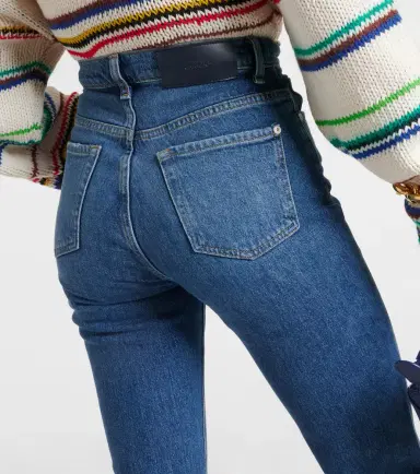 7 For All Mankind Logan high-rise cropped slim jeans | Thumbnail 4 7 For All Mankind Logan high-rise cropped slim jeans | Thumbnail 4