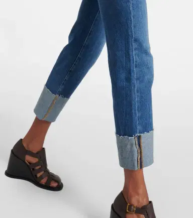 7 For All Mankind Logan high-rise cropped slim jeans | Thumbnail 7 7 For All Mankind Logan high-rise cropped slim jeans | Thumbnail 7