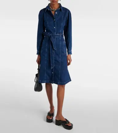 7 For All Mankind Denim midi dress | Thumbnail 2 7 For All Mankind Denim midi dress | Thumbnail 2