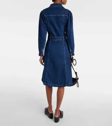 7 For All Mankind Denim midi dress | Thumbnail 4 7 For All Mankind Denim midi dress | Thumbnail 4