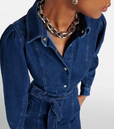 7 For All Mankind Denim midi dress | Thumbnail 7 7 For All Mankind Denim midi dress | Thumbnail 7