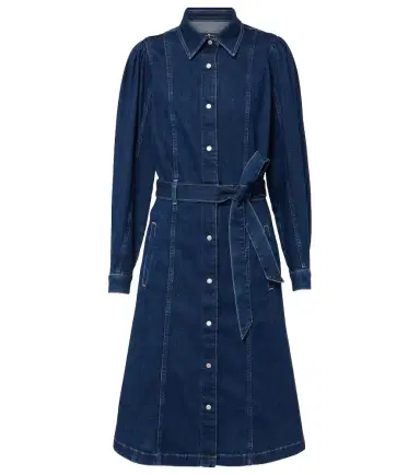 7 For All Mankind Denim midi dress | Thumbnail 1 7 For All Mankind Denim midi dress | Thumbnail 1