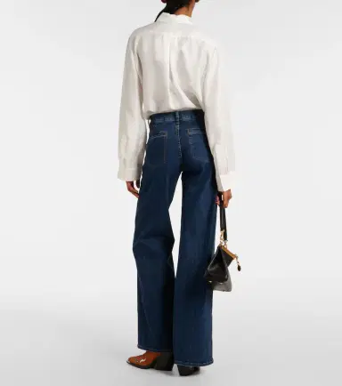7 For All Mankind Lotta Rebel high-rise wide-leg jeans | Thumbnail 5 7 For All Mankind Lotta Rebel high-rise wide-leg jeans | Thumbnail 5
