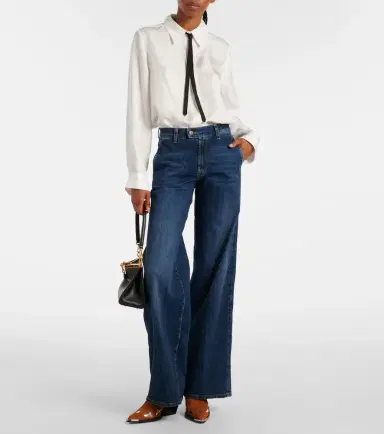 7 For All Mankind Lotta Rebel high-rise wide-leg jeans | Thumbnail 7 7 For All Mankind Lotta Rebel high-rise wide-leg jeans | Thumbnail 7