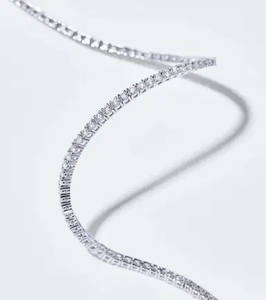 Mateo 14kt white gold tennis bracelet with diamonds | Thumbnail 4 Mateo 14kt white gold tennis bracelet with diamonds | Thumbnail 4