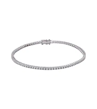 Mateo 14kt white gold tennis bracelet with diamonds | Thumbnail 1 Mateo 14kt white gold tennis bracelet with diamonds | Thumbnail 1